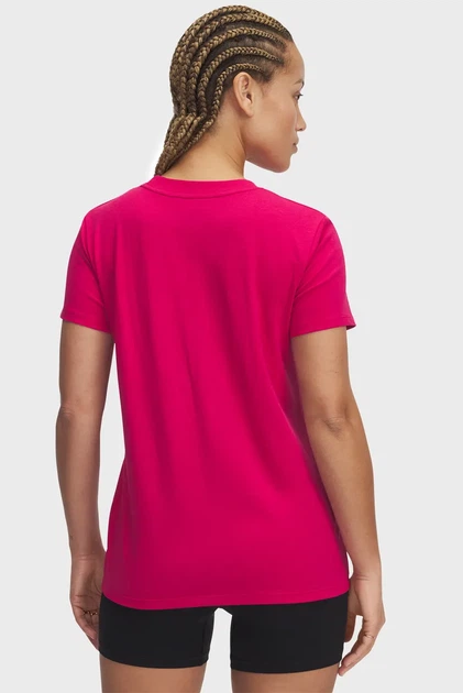 Жіноча малинова футболка UA Rival Core SS Under Armour XS 1383648-681 - Фото 2 Жіноча малинова футболка UA Rival Core SS Under Armour XS 1383648-681 - изображение 2