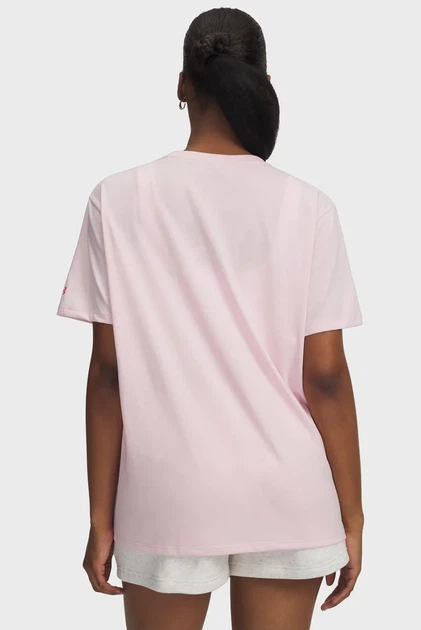 Жіноча рожева футболка Rival OS Campus Tee Under Armour XS 6007883-647 - изображение 2
