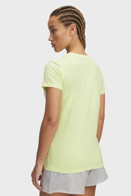 Жіноча жовта футболка UA Logo SS Under Armour MD 1356305-727 - изображение 2
