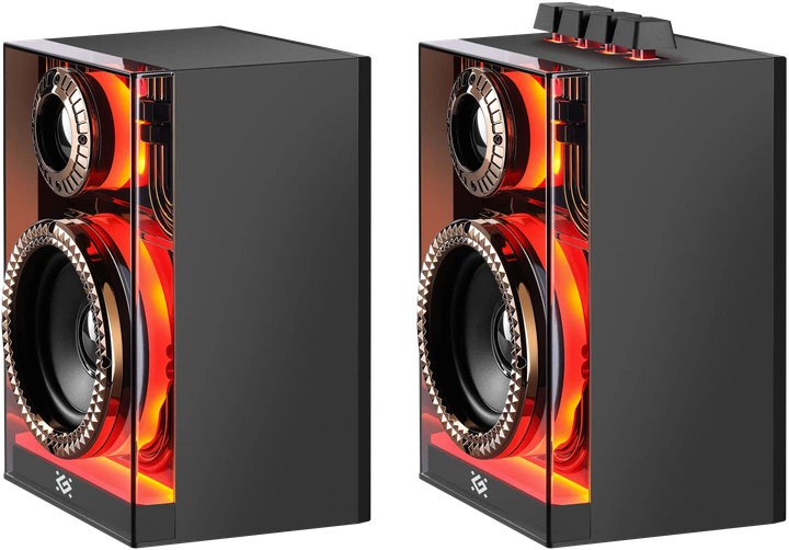 Акустична 2.0 система Defender Futuro 20 Вт, BT/USB/TF/AUX/2400мА/ч Black (65087) - Уцінка - зображення 5