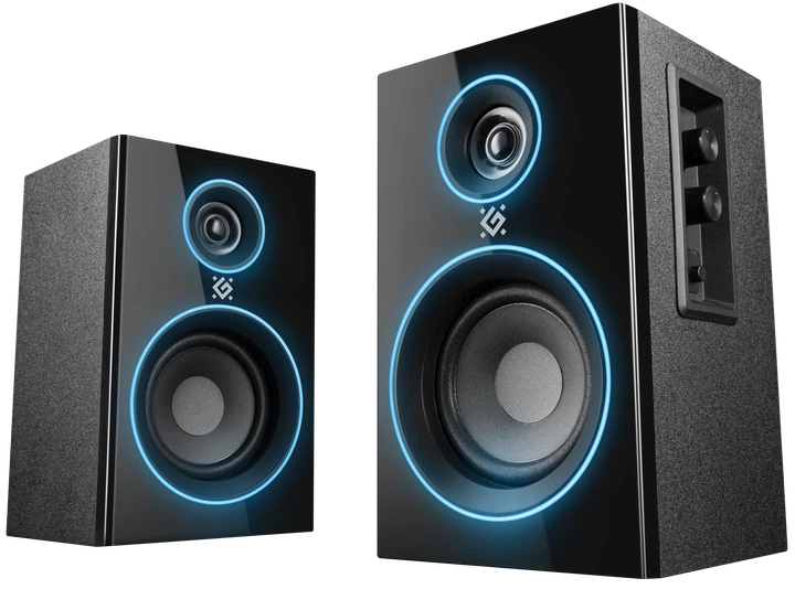 Акустична система 2.0 Defender Solar 12 12W, підсвічування, Bluetooth, 230В Black (65712) - Уцінка - зображення 4