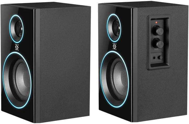 Акустична система 2.0 Defender Solar 12 12W, підсвічування, Bluetooth, 230В Black (65712) - Уцінка - зображення 6