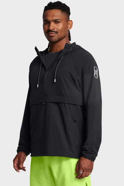 Чоловічий чорний анорак UA RUN ANYWHERE ANORAK Under Armour M 1386622-001 - Фото 1 Чоловічий чорний анорак UA RUN ANYWHERE ANORAK Under Armour M 1386622-001 - изображение 1