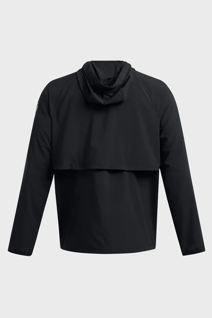 Чоловічий чорний анорак UA RUN ANYWHERE ANORAK Under Armour M 1386622-001 - Фото 4 Чоловічий чорний анорак UA RUN ANYWHERE ANORAK Under Armour M 1386622-001 - изображение 4