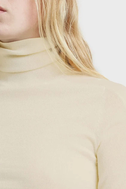Жіночий бежевий вовняний гольф Core slim turtle knit G-Star XS D25510,D847 - Фото 4 Жіночий бежевий вовняний гольф Core slim turtle knit G-Star XS D25510,D847 - изображение 4