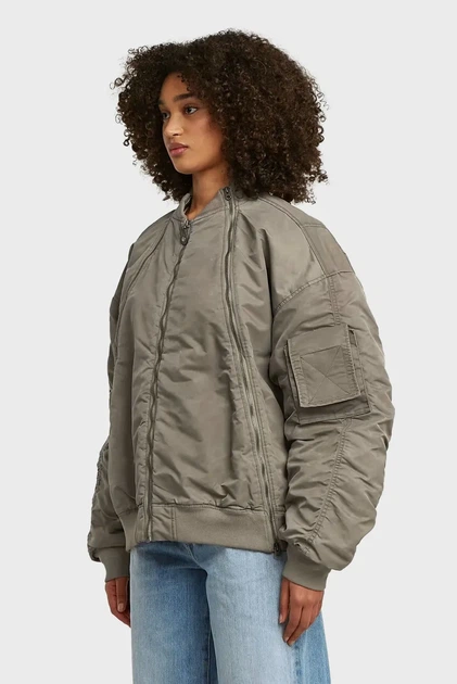 Жіночий сірий бомбер Macro G-Star RAW S D26977, D192 - Фото 3 Жіночий сірий бомбер Macro G-Star RAW S D26977, D192 - зображення 3
