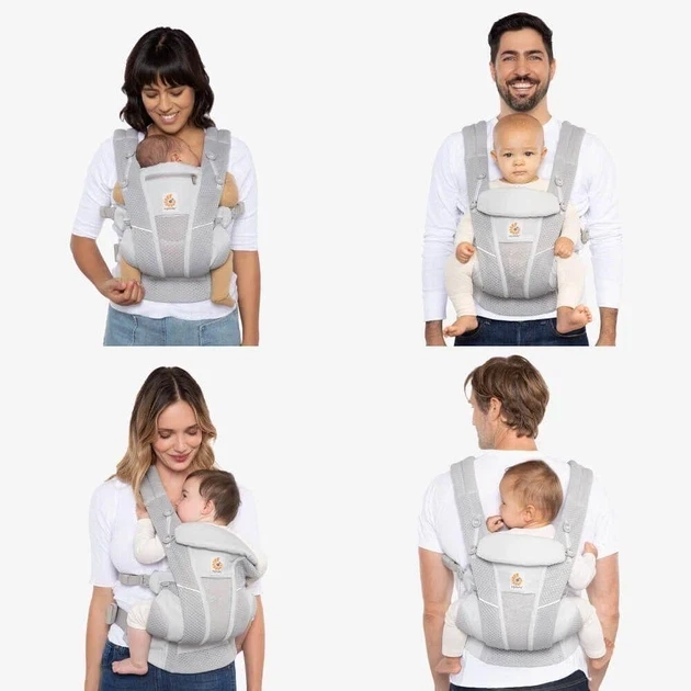 Рюкзак-переноска Ergobaby Omni Breeze Baby Carrier Pearl Grey від народження - Фото 6 Рюкзак-переноска Ergobaby Omni Breeze Baby Carrier Pearl Grey від народження - зображення 6