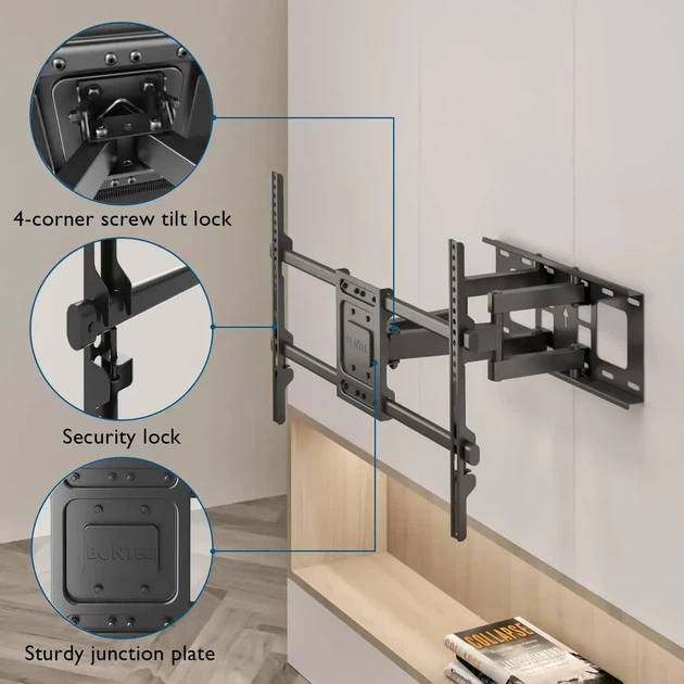 Кронштейн BONTEC CT-135B для телевизоров 32-85 дюймов (макс.VESA 600x400, до 60 кг) - Фото 7 Кронштейн BONTEC CT-135B для телевизоров 32-85 дюймов (макс.VESA 600x400, до 60 кг) - изображение 7