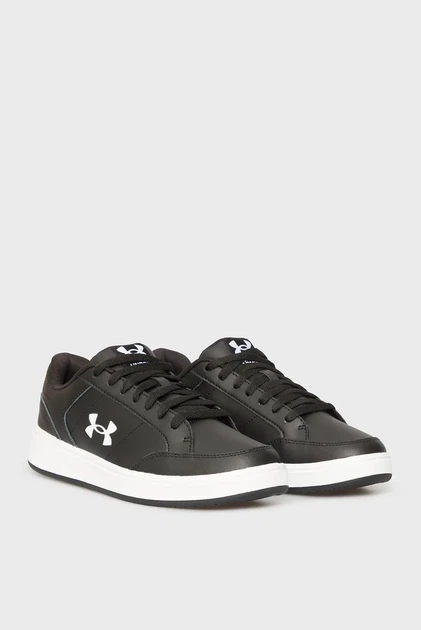 Чоловічі чорні шкіряні снікерси UA Official Under Armour 43 3028486-002 - зображення 3