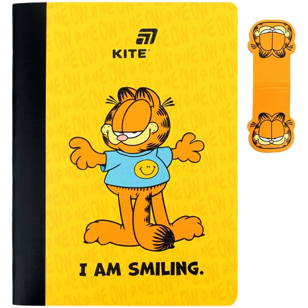 Блокнот з магнітною закладкою Kite Garfield GF26-192, А5, 60 аркушів, клітинка - Фото 2 Блокнот з магнітною закладкою Kite Garfield GF26-192, А5, 60 аркушів, клітинка - изображение 2
