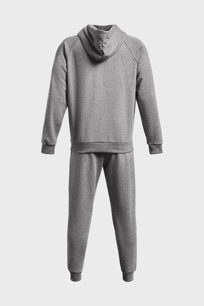 Чоловічий сірий спортивний костюм (худі, штани) UA Rival Fleece Suit Under Armour XS 1379768-025 - изображение 6