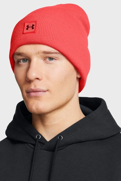 Чоловіча червона шапка Halftime Cuff-WHT Under Armour OSFM 1373155-713 - изображение 2
