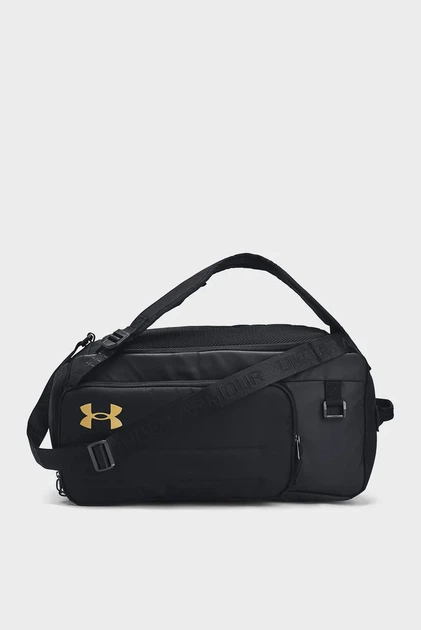Чорна спортивна сумка-рюкзак UA Contain Duo SM SM BP Duffle Under Armour OSFM 1381920-001 - Фото 1 Чорна спортивна сумка-рюкзак UA Contain Duo SM SM BP Duffle Under Armour OSFM 1381920-001 - изображение 1