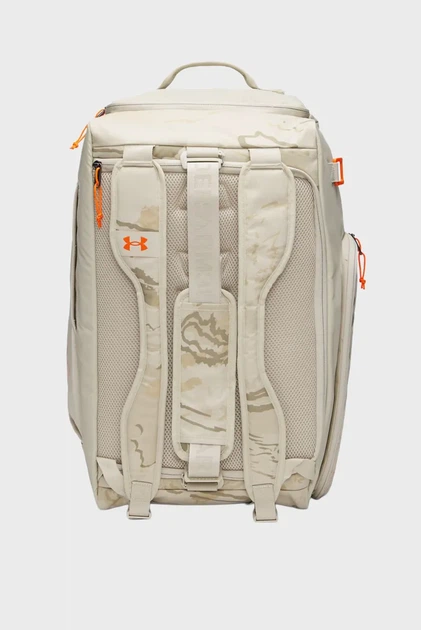 Бежева спортивна сумка-рюкзак UA Contain Duo MD BP Duffle-BRN Under Armour OSFM 1381919-289 - Фото 3 Бежева спортивна сумка-рюкзак UA Contain Duo MD BP Duffle-BRN Under Armour OSFM 1381919-289 - зображення 3