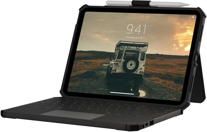 Чохол-клавіатура Urban Armor Gear Rugged для iPad 11" (A16) (11th Gen, 2025) з тримачем Apple Pencil Black (840283923890) - зображення 2