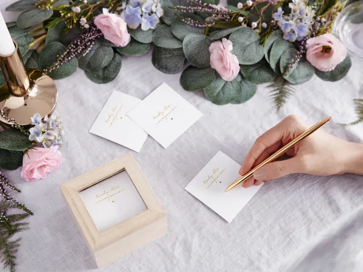 Księga gości PartyDeco Pudełko na porady 9,5 x 9,5 x 6 cm 100 szt (KG7) (5900779105089) - obraz 3