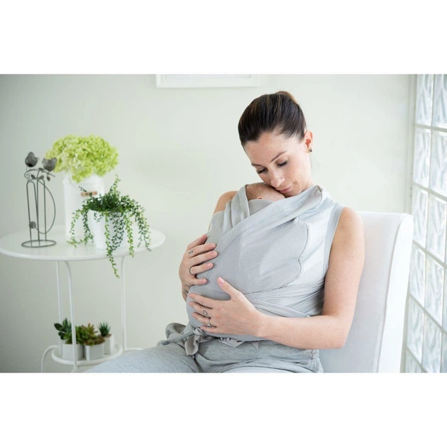 Слінг Chicco Boppy ComfyHug до 9 кг Сріблясто-зелений (647879) (8058664143832) - зображення 3