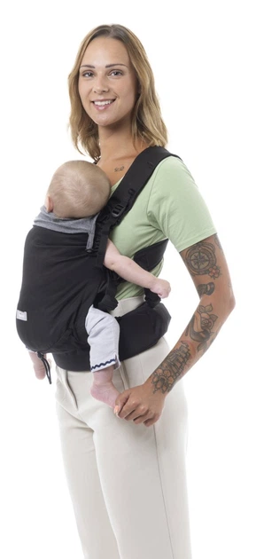 Дитяча ергономічна переноска Chicco Skin Fit до 9 кг Чорна (643343) (8058664166107) - зображення 2