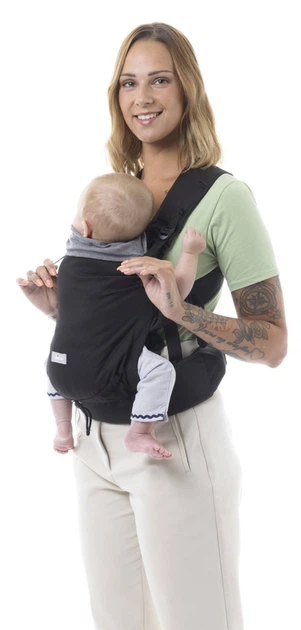 Дитяча ергономічна переноска Chicco Skin Fit до 9 кг Чорна (643343) (8058664166107) - зображення 6