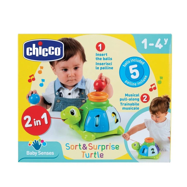 Іграшка-сортер Chicco Черепаха 23 x 17 x 14 см 2 в 1 (641176) (8058664138876) - зображення 2