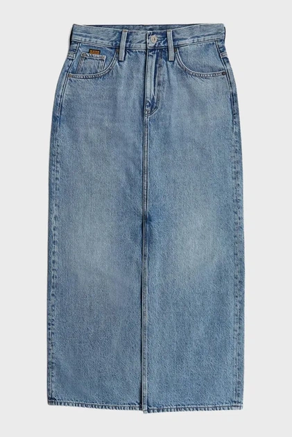 Жіноча блакитна джинсова спідниця Viktoria G-Star RAW 29 D24385,D788 - изображение 6