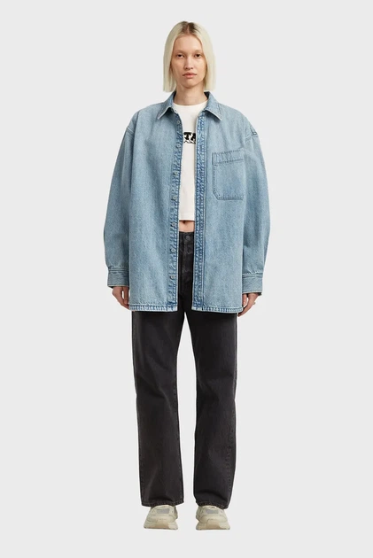 Жіноча блакитна джинсова сорочка Maxi G-Star RAW S D27695, D788 - Фото 2 Жіноча блакитна джинсова сорочка Maxi G-Star RAW S D27695, D788 - зображення 2