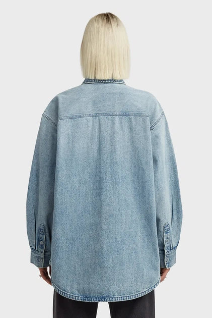Жіноча блакитна джинсова сорочка Maxi G-Star RAW S D27695, D788 - Фото 3 Жіноча блакитна джинсова сорочка Maxi G-Star RAW S D27695, D788 - зображення 3