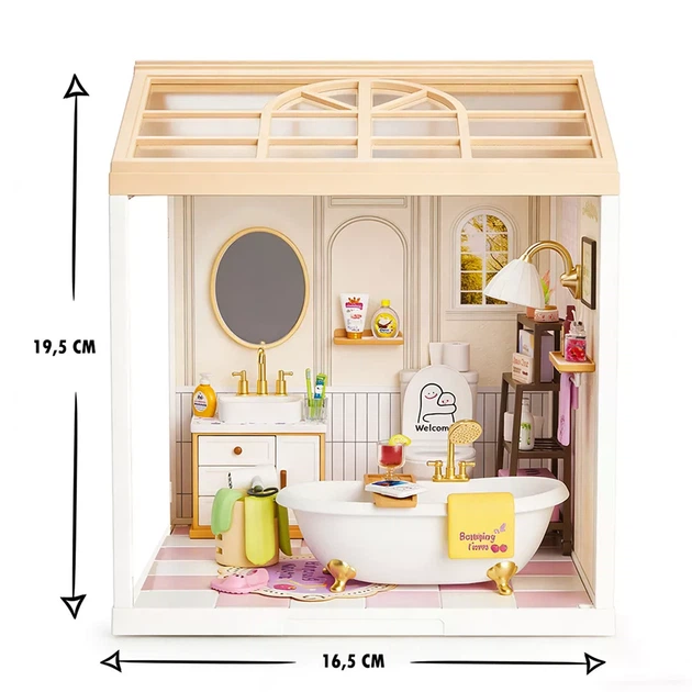 Конструктор-румбокс Mini House Інтер'єр Ванна кімната (8009) - зображення 3