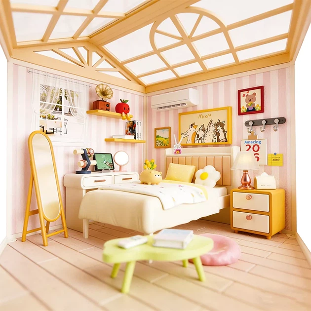 Конструктор-румбокс Mini House Інтер'єр Спальня (8004) - зображення 6