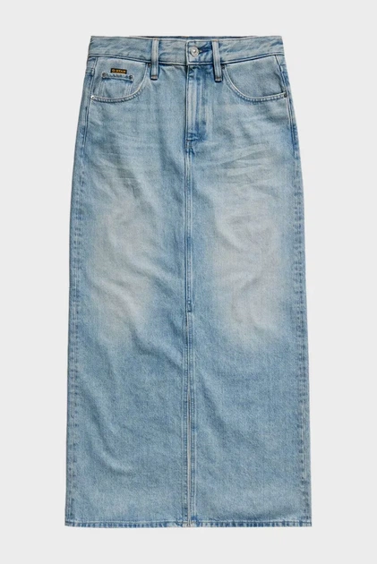 Жіноча блакитна джинсова спідниця Viktoria G-Star RAW 26 D24385,D436 - изображение 4