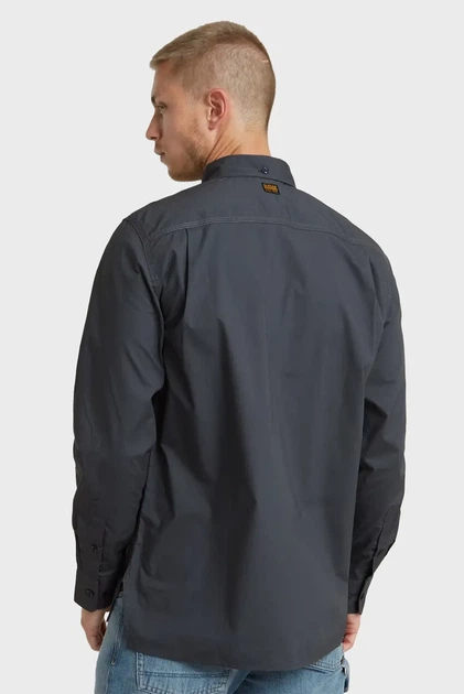 Чоловіча темно-синя сорочка One pkt regular shirt l/s G-Star RAW S D24292,D308 - Фото 3 Чоловіча темно-синя сорочка One pkt regular shirt l/s G-Star RAW S D24292,D308 - зображення 3