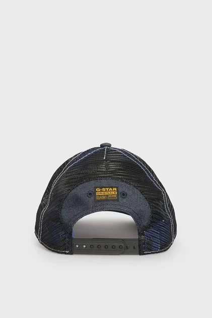 Чоловіча темно-синя джинсова кепка Avernus trucker cap G-Star RAW PC D24319,E023 - Фото 3 Чоловіча темно-синя джинсова кепка Avernus trucker cap G-Star RAW PC D24319,E023 - зображення 3