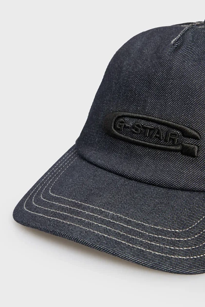 Чоловіча темно-синя джинсова кепка Avernus trucker cap G-Star RAW PC D24319,E023 - Фото 4 Чоловіча темно-синя джинсова кепка Avernus trucker cap G-Star RAW PC D24319,E023 - зображення 4