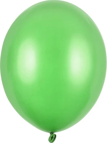Balony PartyDeco Strong Metallic 30 cm Jasnozielone 100 szt (5901157486127) - obraz 2