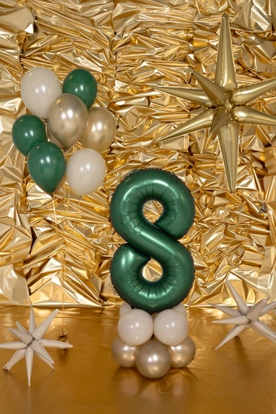 Повітряні кульки PartyDeco Strong Metallic 30 см Холодне золото 100 шт (5904555059344) - зображення 4