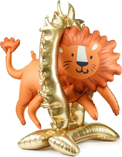 Balon foliowy PartyDeco Lew stojący 97 x 97 cm (5904555071476) - obraz 2