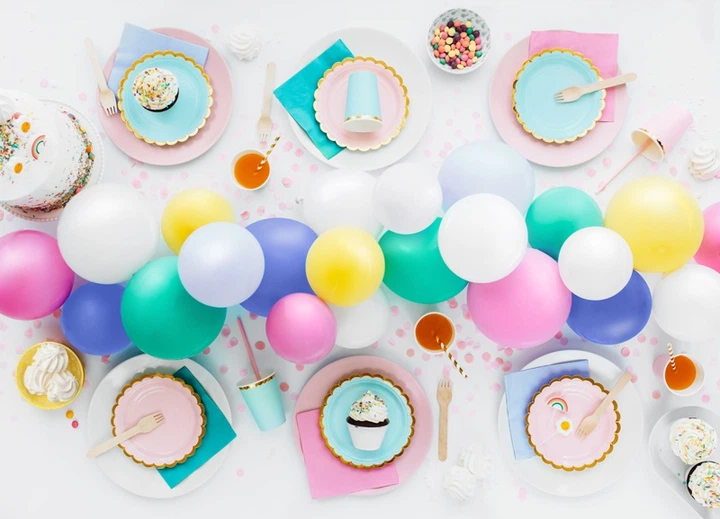 Повітряні кульки PartyDeco Eco пастельні 30 см Білі 100 шт (5900779134102) - зображення 7