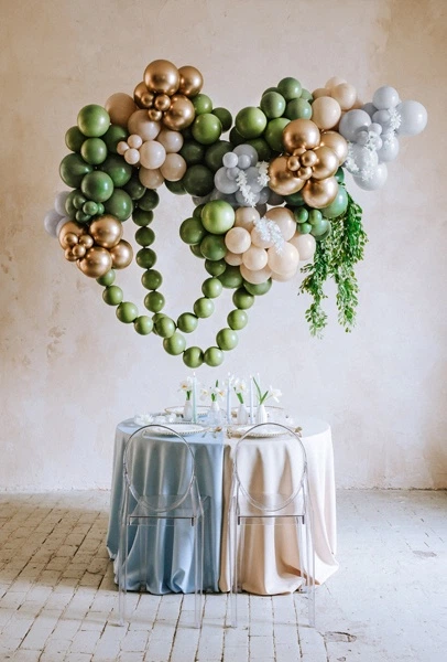 Повітряні кульки PartyDeco Eco пастельні 30 см Оливкові 100 шт (5904555030244) - зображення 6