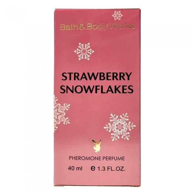 Женская парфюмированная вода с феромонами No Brand (версия Bath & Body Works Strawberry Snowflakes), 40 ml - Фото 5 Женская парфюмированная вода с феромонами No Brand (версия Bath & Body Works Strawberry Snowflakes), 40 ml - изображение 5