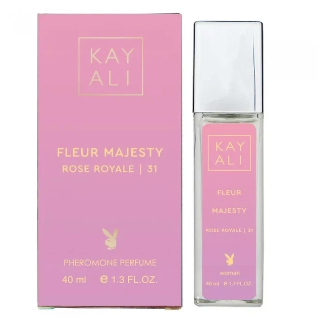 Женская парфюмированная вода с феромонами No Brand (версия Kayali Fleur Majesty Rose Royale | 31), 40 ml - изображение 3