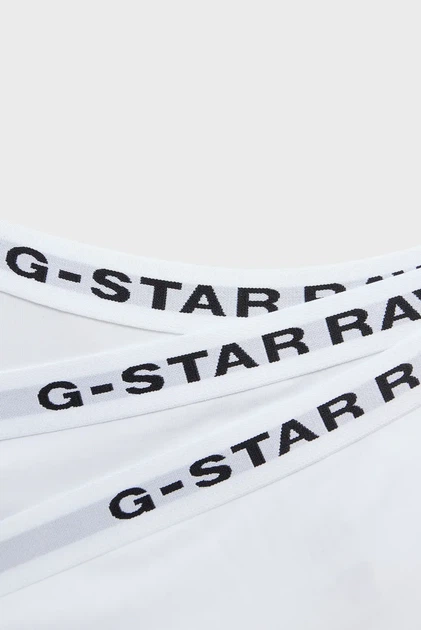 Жіночі білі трусики (3 шт) Brief G-Star XS D23775,D516 - изображение 3