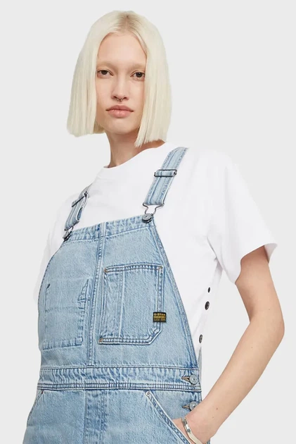 Жіночий блакитний джинсовий сарафан Dungaree Dress G-Star S D24351,D536 - Фото 2 Жіночий блакитний джинсовий сарафан Dungaree Dress G-Star S D24351,D536 - изображение 2