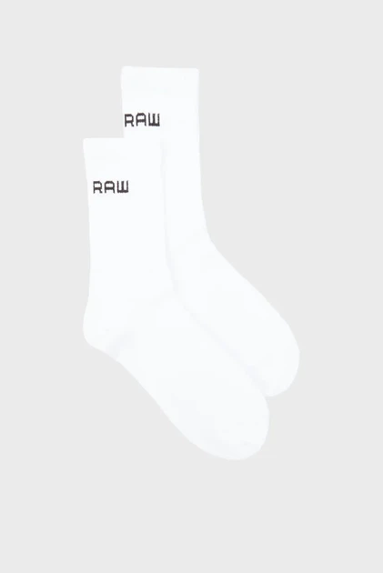 Чоловічі білі шкарпетки Sport sock 2-pack G-Star 39-42 D24884,D644 - Фото 2 Чоловічі білі шкарпетки Sport sock 2-pack G-Star 39-42 D24884,D644 - изображение 2