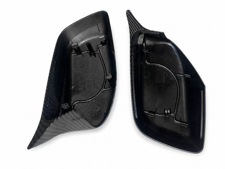 Накладки на зеркала M-стиль BMW E60 E61 E63 E64 2003-2008 карбон ABS - изображение 4