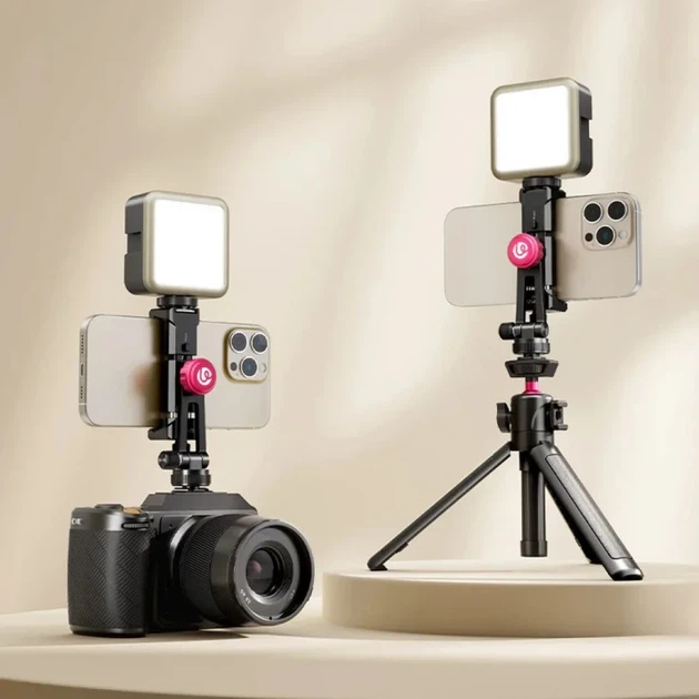 Поворотный держатель для смартфона Ulanzi MA61 360° быстросъемный на штатив 1/4" с холодным ботинком (M066) - изображение 6