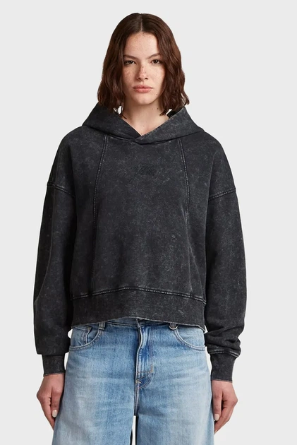 Жіноче темно-сіре худе Washed G-Star RAW L D27726,D969 - Фото 1 Жіноче темно-сіре худе Washed G-Star RAW L D27726,D969 - зображення 1
