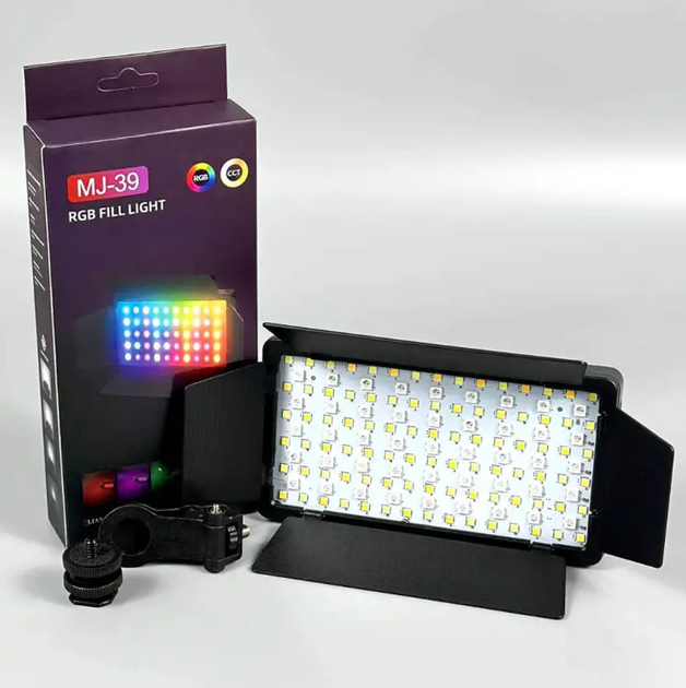Портативный источник света MJ-39 RGB для телефона и монитора 3000–6500K (021849) - изображение 10
