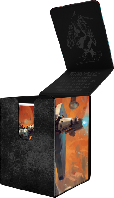 Pudełko na karty Ultra Pro T'au Empire Codex Aligned - Alcove Flip (074427165581) - obraz 2