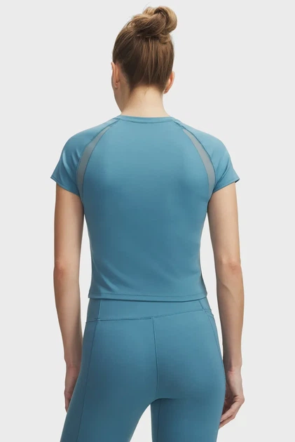 Жіноча блакитна футболка Motion Mesh SS Under Armour SM 6011045-466 - Фото 2 Жіноча блакитна футболка Motion Mesh SS Under Armour SM 6011045-466 - зображення 2
