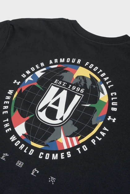 Чоловіча чорна футболка UA M GFB FLAG HWT SS Under Armour XS 6010363-001 - изображение 4
